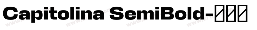 Capitolina SemiBold字体转换